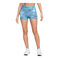 Nike Women's Dri-FIT 3 Inch All Over Print Shorts Front_Flat