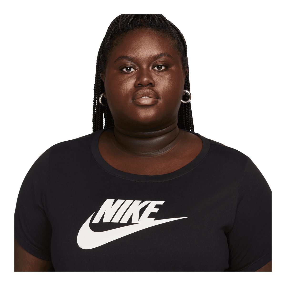 Nike Women's Plus Size Essentials Icon Futura T Shirt
