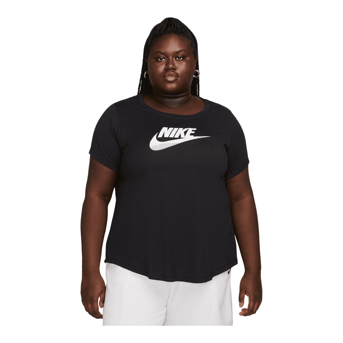 Nike Women's Plus Size Essentials Icon Futura T Shirt