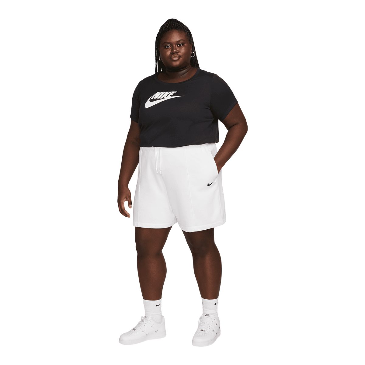 Nike Women's Plus Size Essentials Icon Futura T Shirt