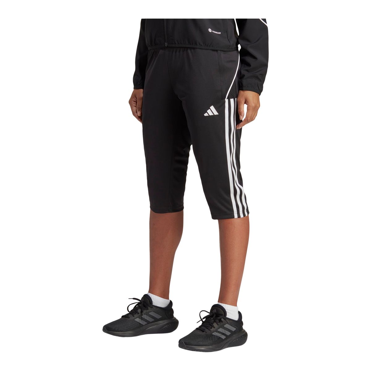 Adidas Tiro 3/4 Pants Men's Sports Soccer Training Shorts Black /Gray  size Large | eBay
