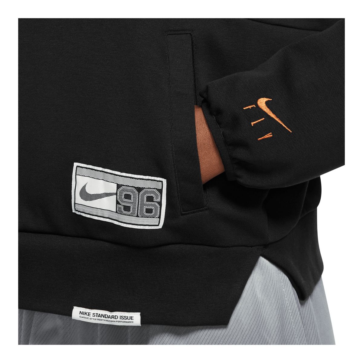 Nike Women's Basketball Swoosh Fly Novelty Quarter Zip Hoodie