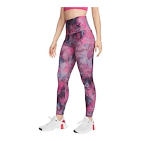 Nike Women's One Dri-FIT High Rise 7/8 All Over Print Tights Front_Angled_Left