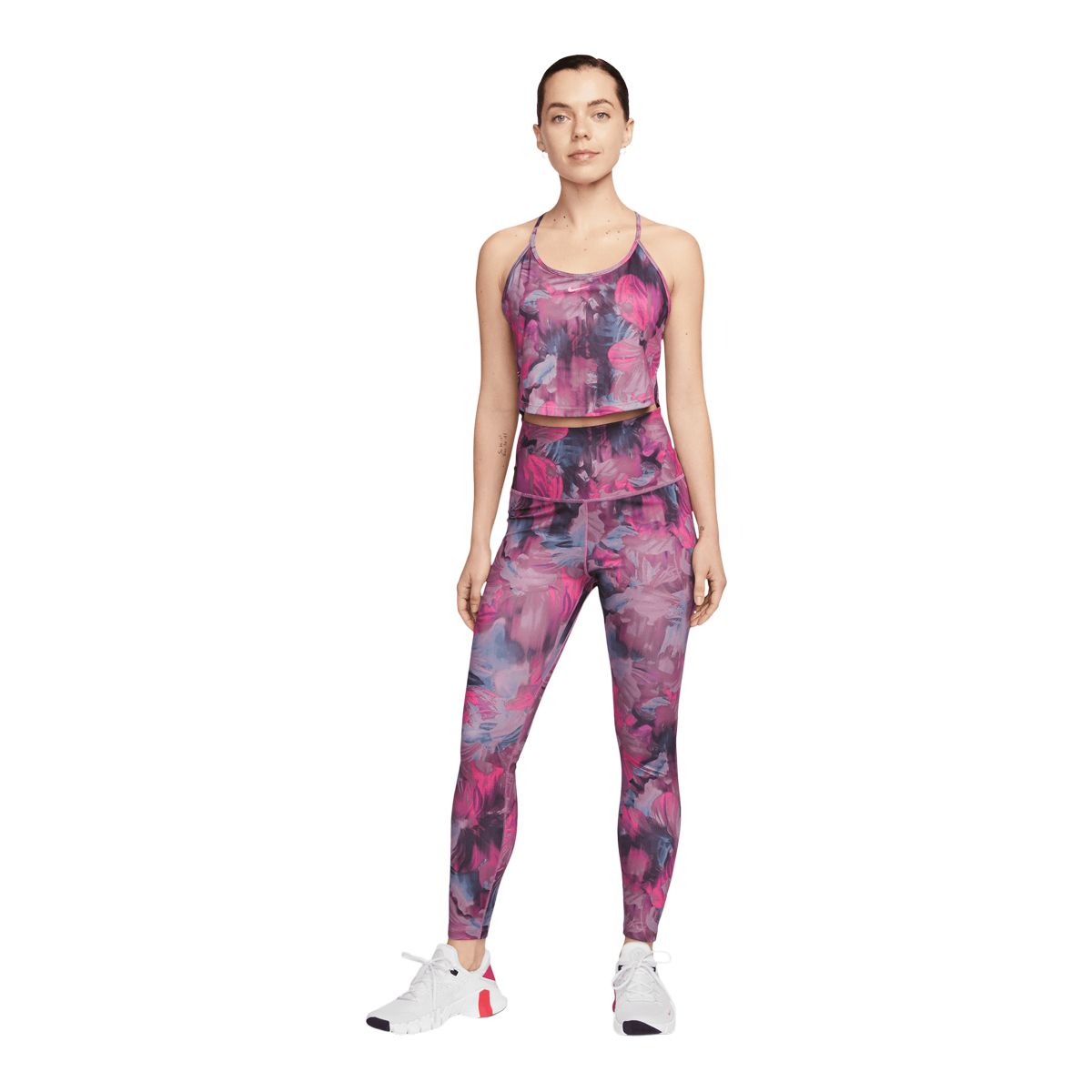 Nike Women's One Dri-FIT High Rise 7/8 All Over Print Tights