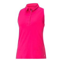 PUMA Women's Mattr Peak Polo Tank Front_Three_Fourths_Angled_Left