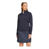 PUMA Women's Cloudspun Heather Full Zip Jacket Front_Three_Fourths_Angled_Left