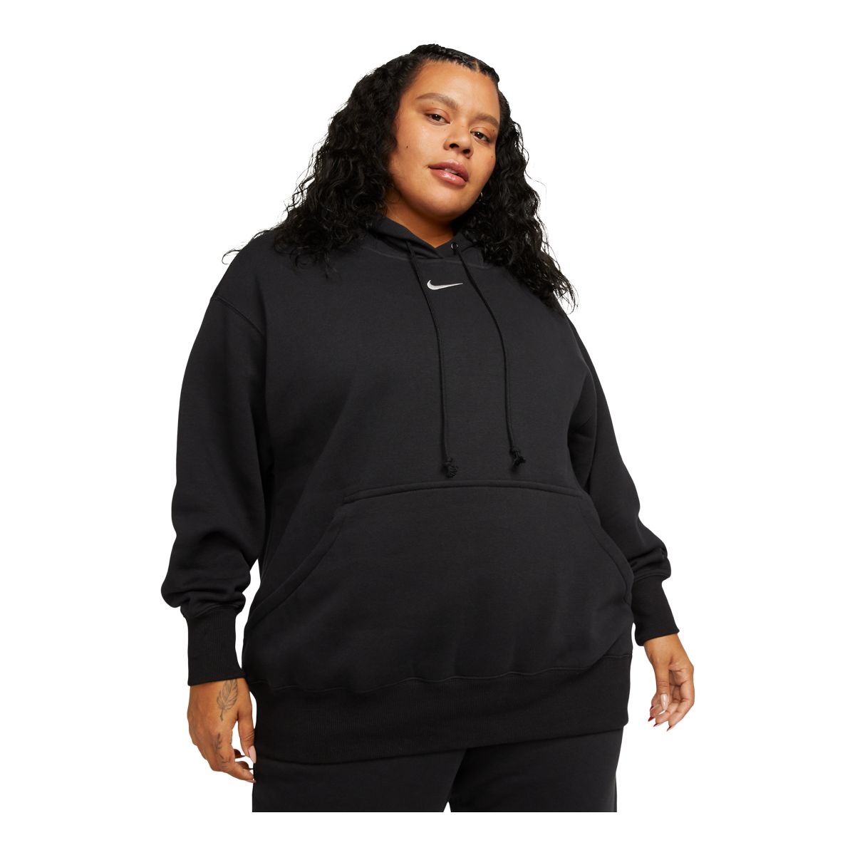 Nike Women's Phoenix Pullover Sweatshirt Hoodie  Fleece Oversized Kangaroo Pocket