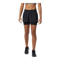 New Balance Women's Tech 5 Inch 2-in-1 Shorts Front_Flat