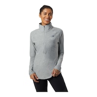 New Balance Women's Train Sport Half Zip Training Pullover Front_Flat
