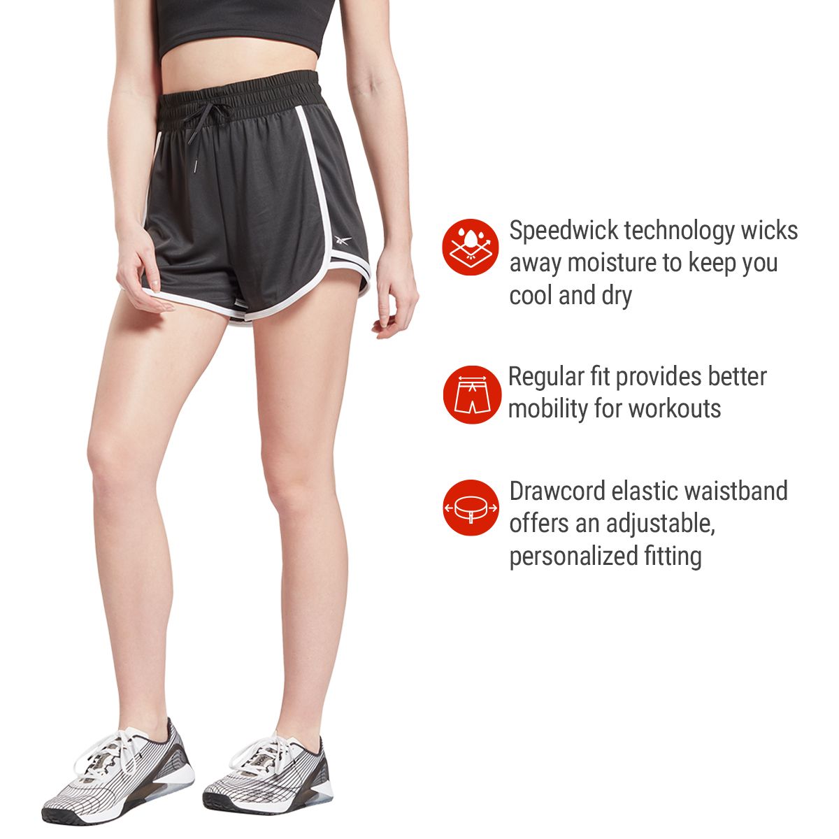 Reebok Women's Workout Knit Shorts