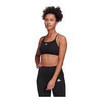 adidas Women's Aeroreact Low Sports Bra Front_Angled_Left