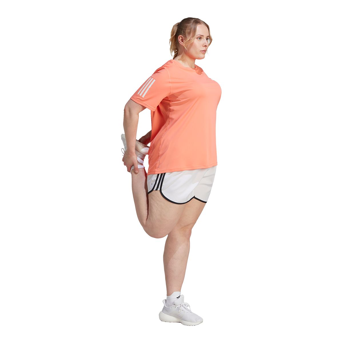 adidas Women's Plus Size Run OTR T Shirt