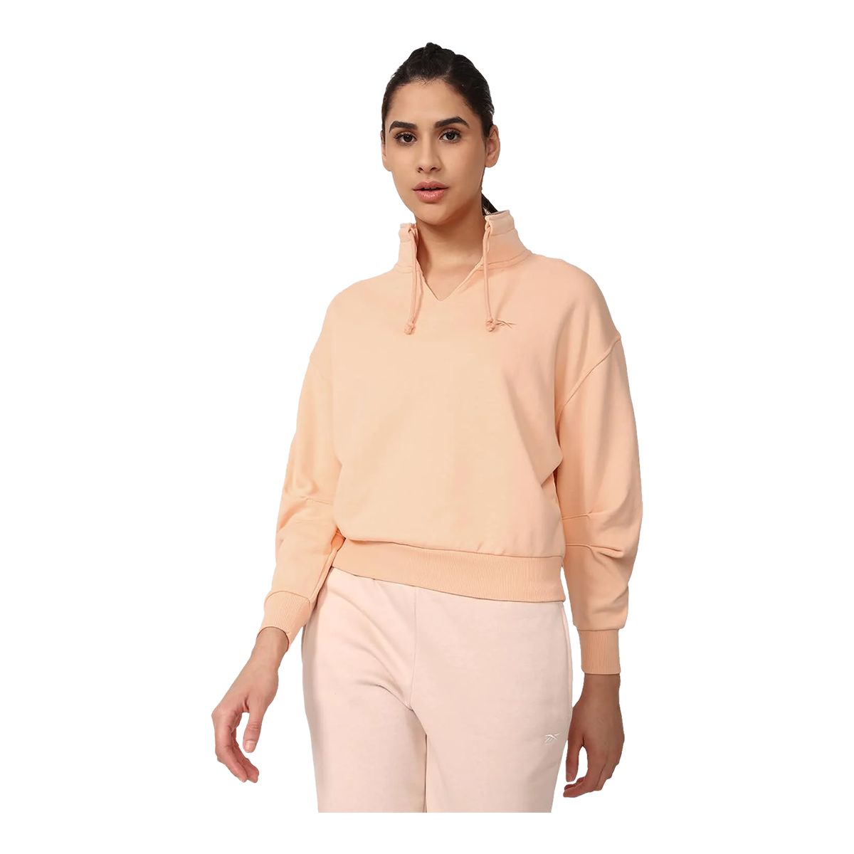 Reebok Women's Classics Wide Cotton French Terry Long Sleeve Shirt