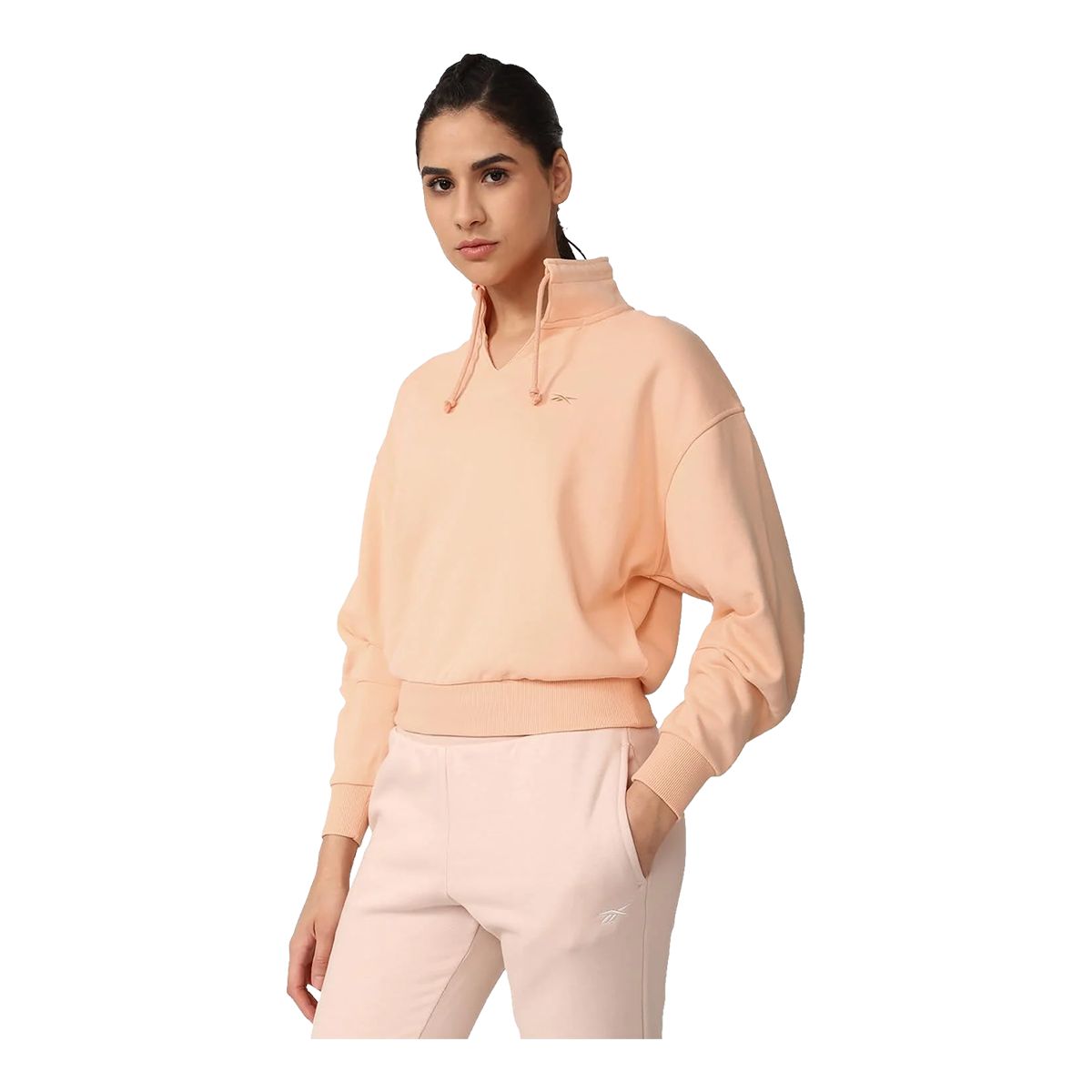 Reebok Women's Classics Wide Cotton French Terry Long Sleeve Shirt