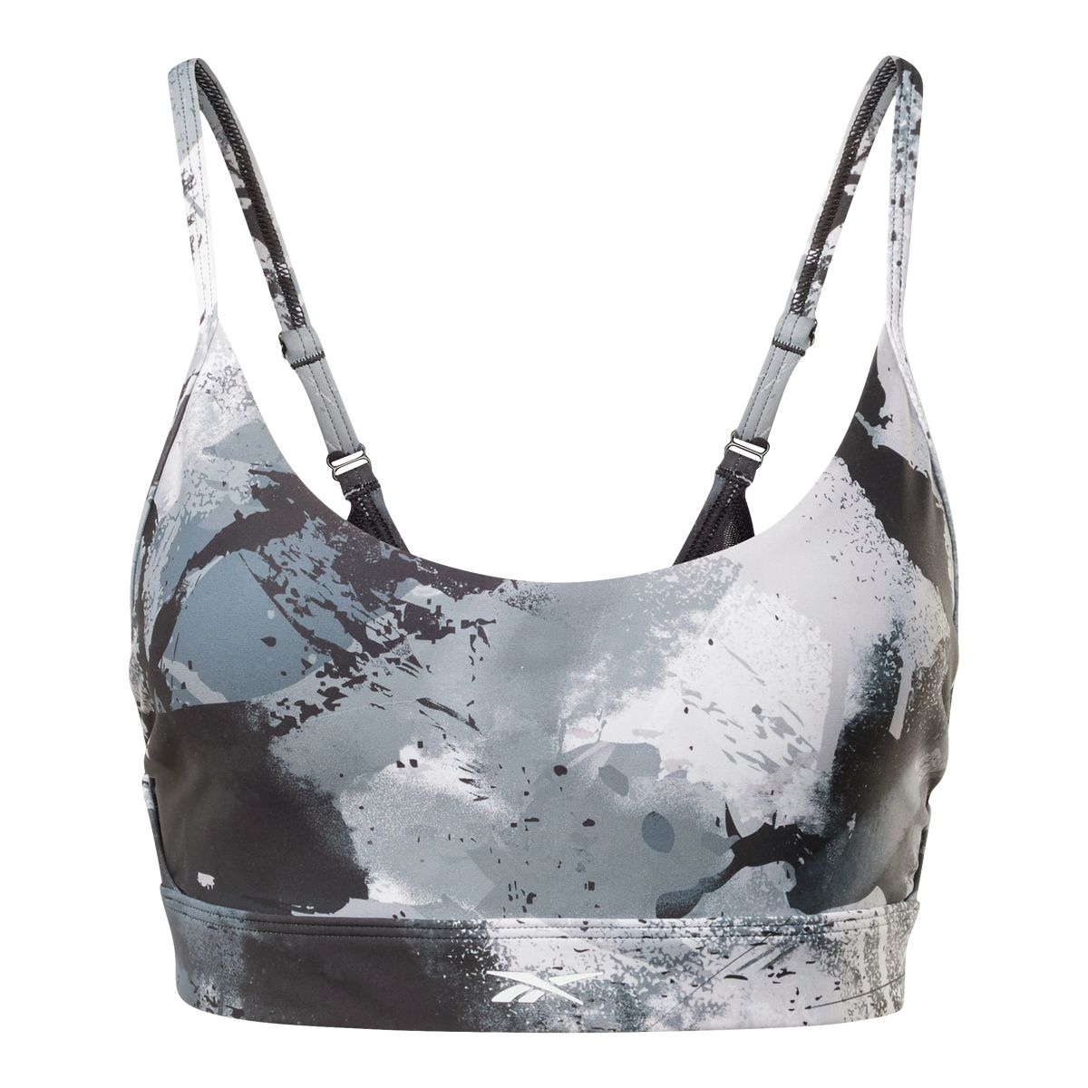 Reebok Women's Lux Strappy All Over Print Mid Sports Bra | Sportchek