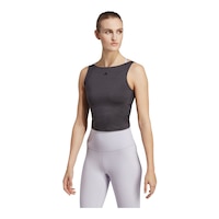 adidas Women's Yoga Studio Crop Tank Front_Angled_Left