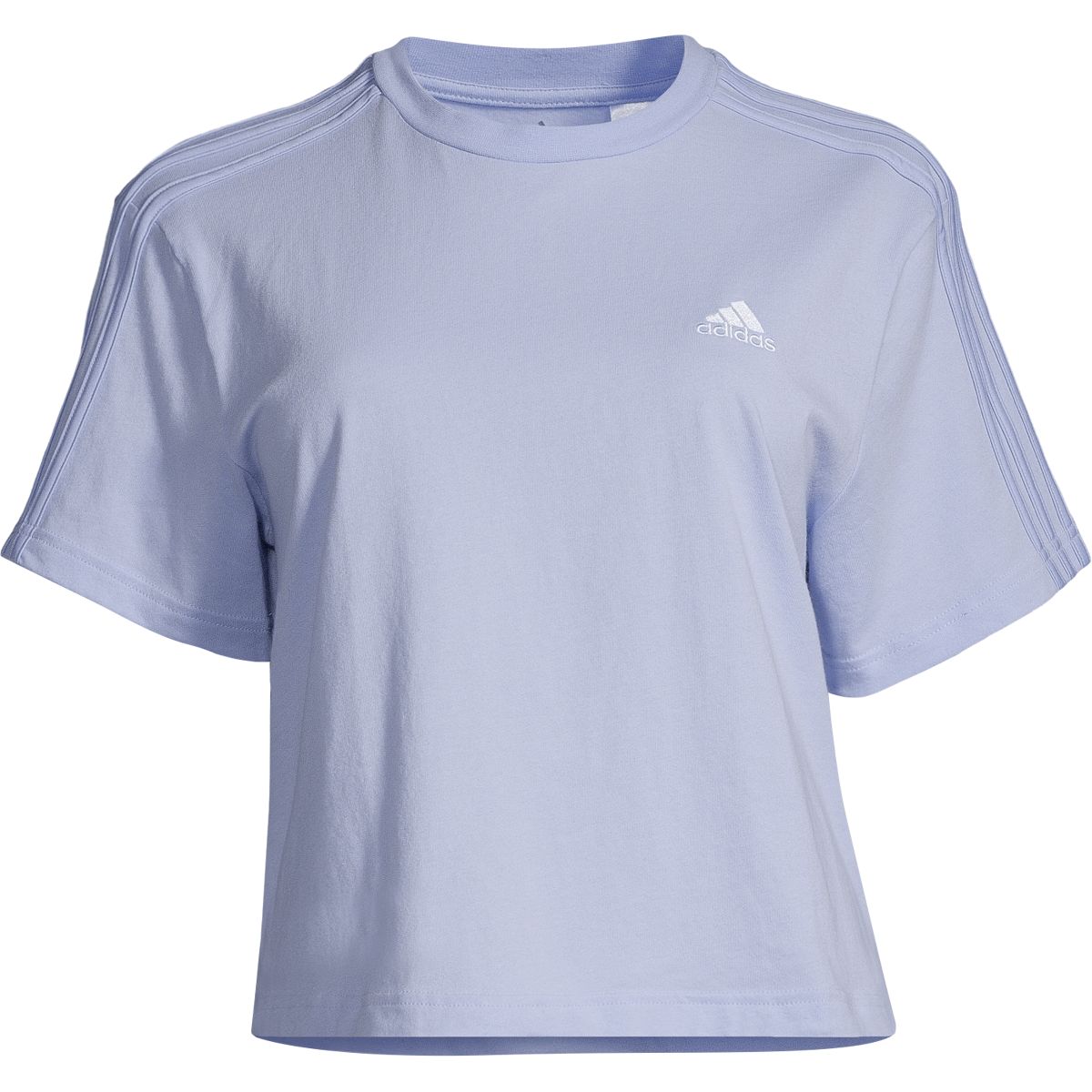 adidas Women's Sportswear 3-Stripes Cotton Jersey Crop T Shirt