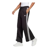 adidas Women's 3-Stripe French Terry CF Wide Pants Front_Angled_Left