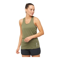 Salomon Women's Cross Run Tank Front_Angled_Left