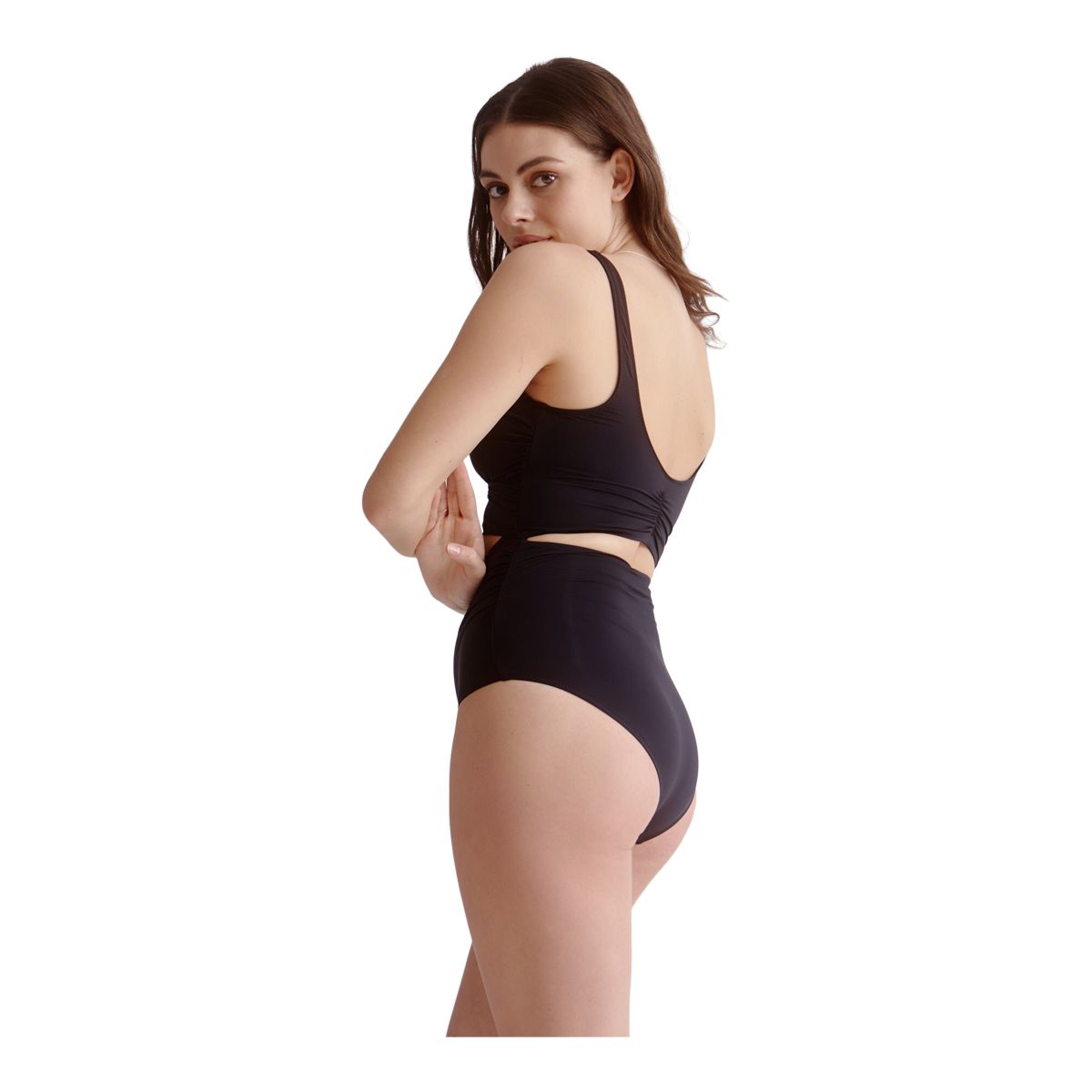 Black high-rise bikini bottom, Everyday Sunday, Shop High Waist swimsuit  bottoms online