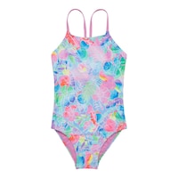 Speedo Women's Tie Back One Piece Swimsuit Front_Flat