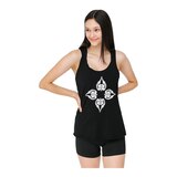 NoMiNoU Women's RHV At Ease Racerback Tank Front_Flat
