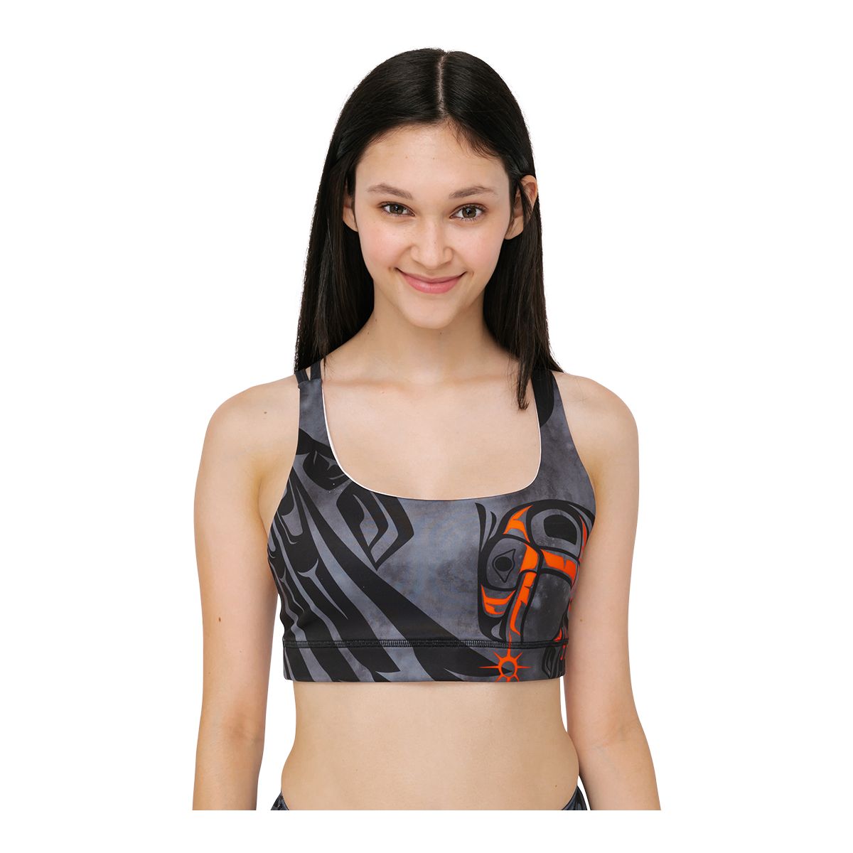 NoMiNoU Women's Hyacinth Raven Star 4 Medium Sports Bra