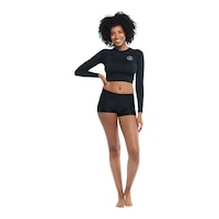 Body Glove Women's Crop Let It Be Rashguard Front_Flat