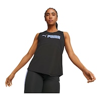 Puma Women's Fit Logo Tank Front_Flat