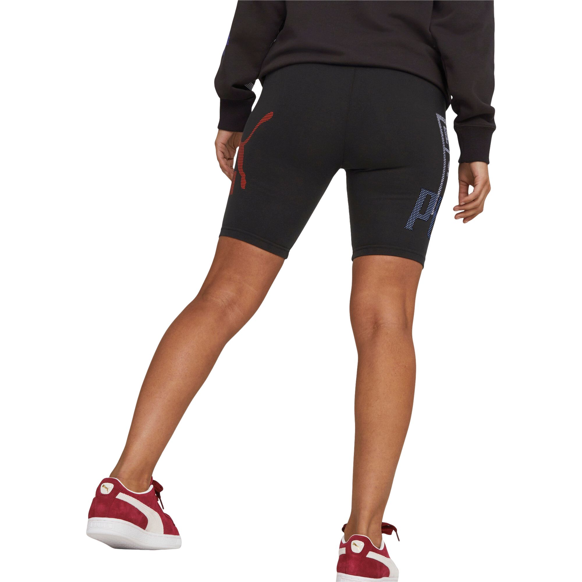 PUMA Women's Classics 48 Gen. All Over Print 7 Inch Tight Shorts