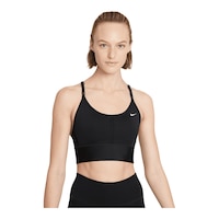 Nike Women's Dri-FIT Indy Longline Low Sports Bra Front_Flat