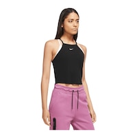 Nike Sportswear Women's Essential Rib Cami Tank Front_Angled_Right