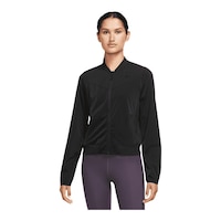 Nike Women's Dri-FIT Bliss Bomber Jacket Front_Angled_Left