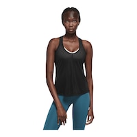 Nike Women's Plus Size One Dri-FIT Breathe Standard Tank Front_Flat