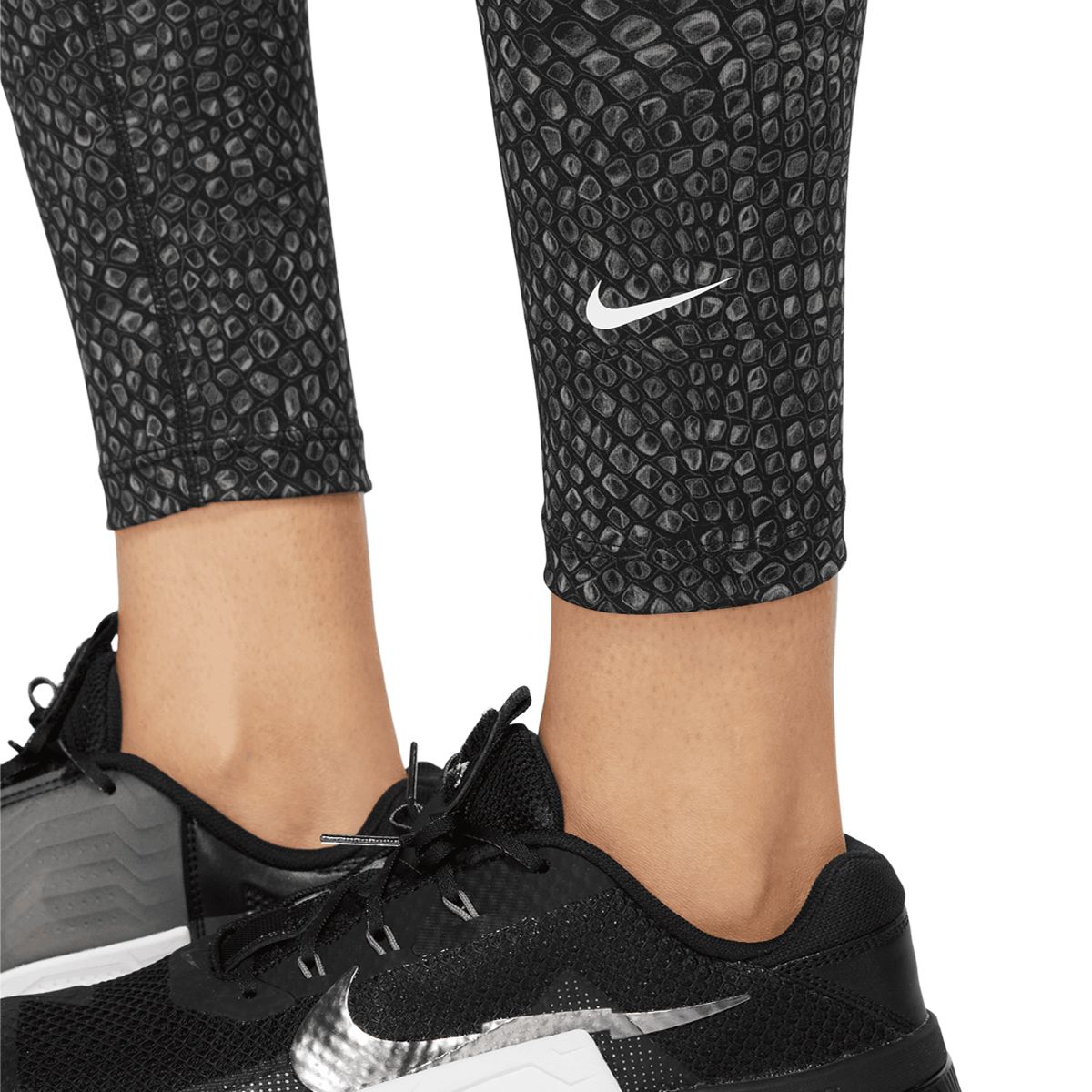 Nike, One Dri-FIT High-Rise Printed Leggings Ladies, Orange Aop