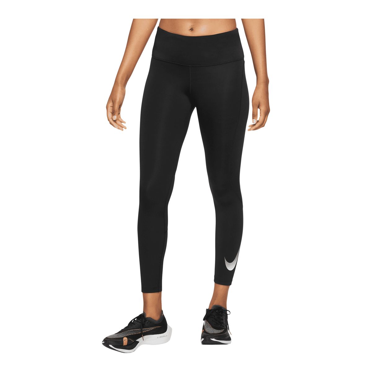 Nike Fast Women's Mid-Rise 7/8 Graphic Leggings with Pockets. Nike SI