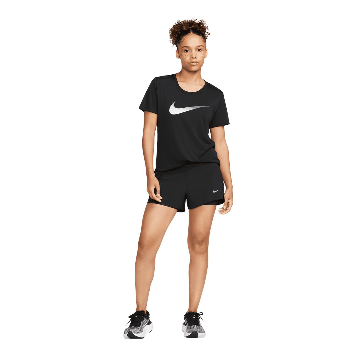 Nike Women's Run Swift Dri-FIT Mid-Rise 3 Inch 2 in 1 Shorts