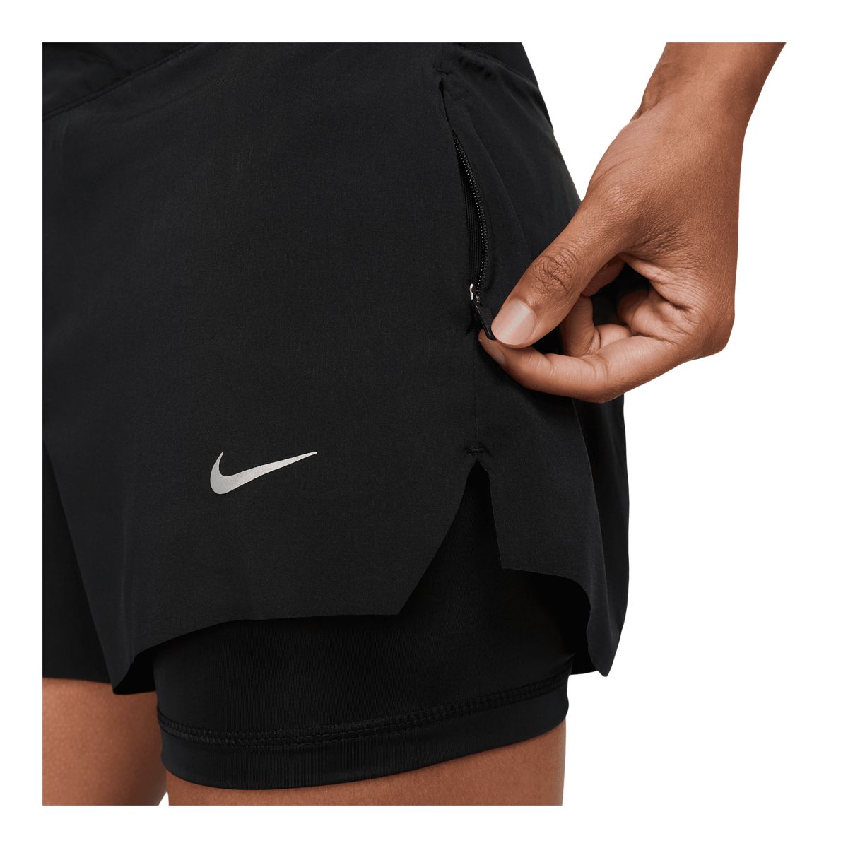Nike Women's Run Swift Dri-FIT Mid-Rise 3 Inch 2 in 1 Shorts