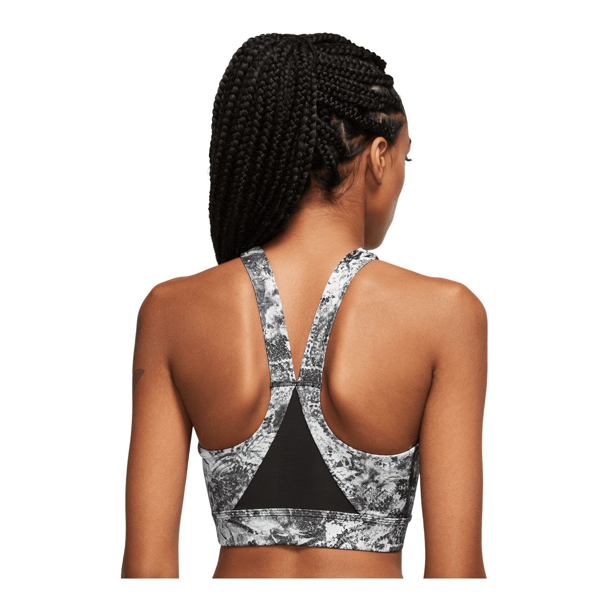 Nike Dri-FIT Road To Wellness Swoosh wrap sports bra in green