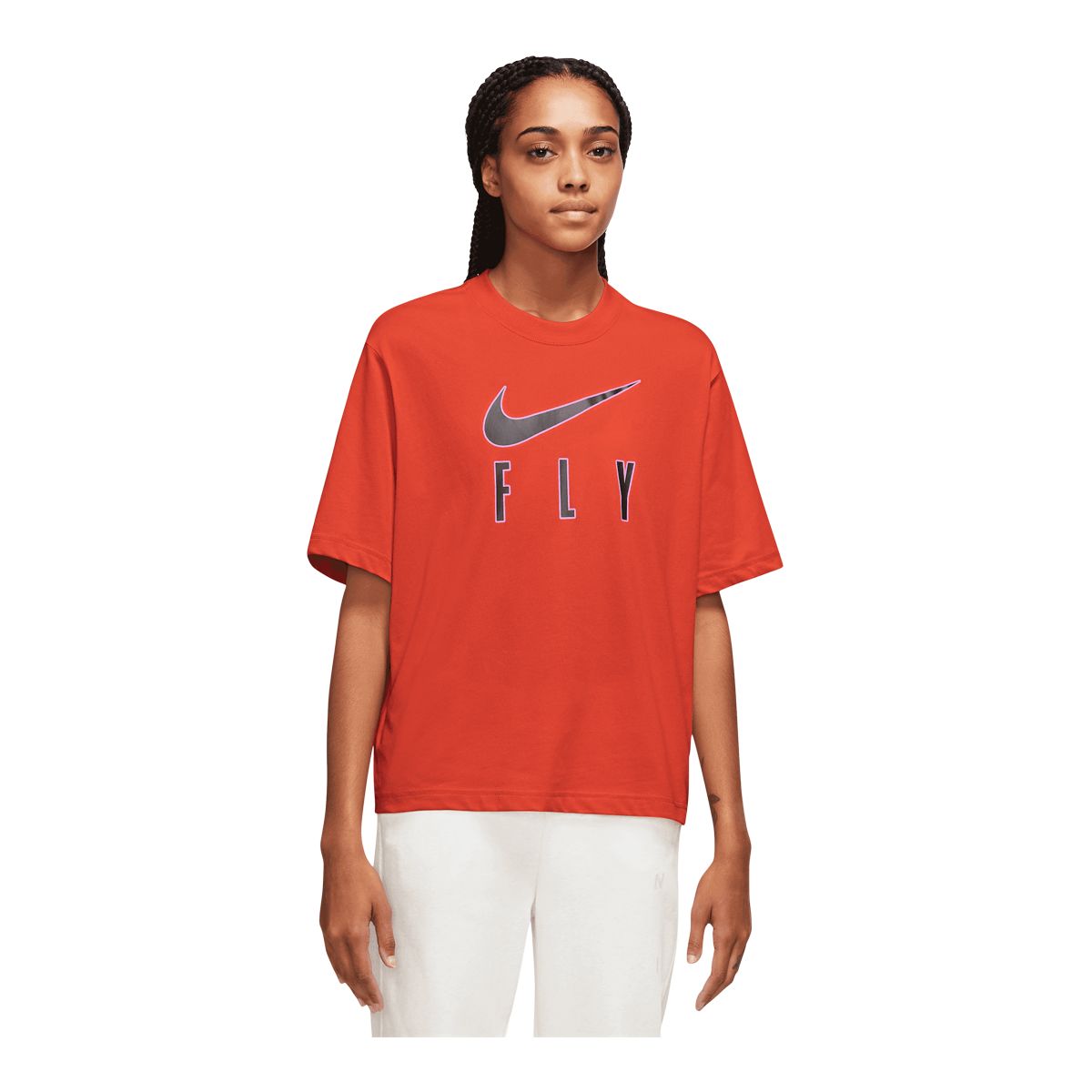 Nike Women's Basketball Dri-FIT Swoosh Fly Boxy T Shirt