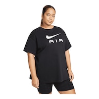 Nike Sportswear Women's Plus Size Air Boyfriend T Shirt Front_Angled_Right