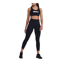 2XU Women's Form Stash Hi-Rise Comp Tights Front_Flat