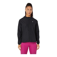 ASICS Women's Run Accelerate Light Woven Jacket Front_Flat