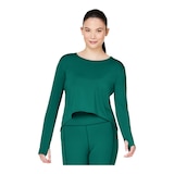 FWD Women's Plus Size Push Active Flow Long Sleeve Shirt Front_Flat