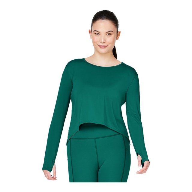 FWD Women's Plus Size Push Active Flow Long Sleeve Shirt