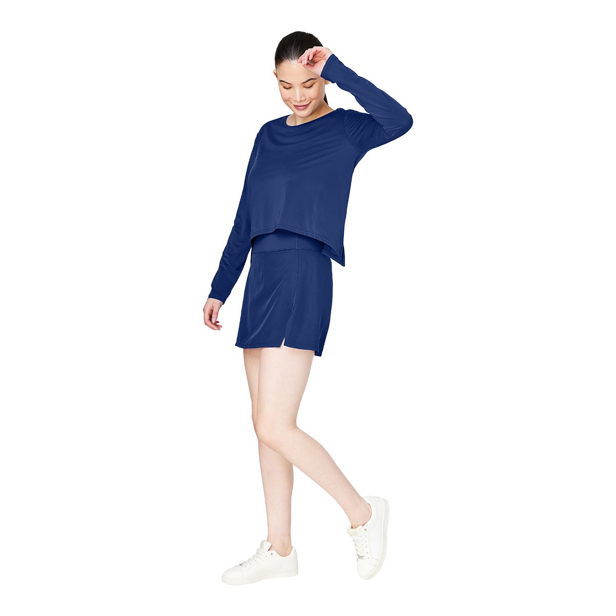 FWD Women's Plus Size Push Active Flow Long Sleeve Shirt