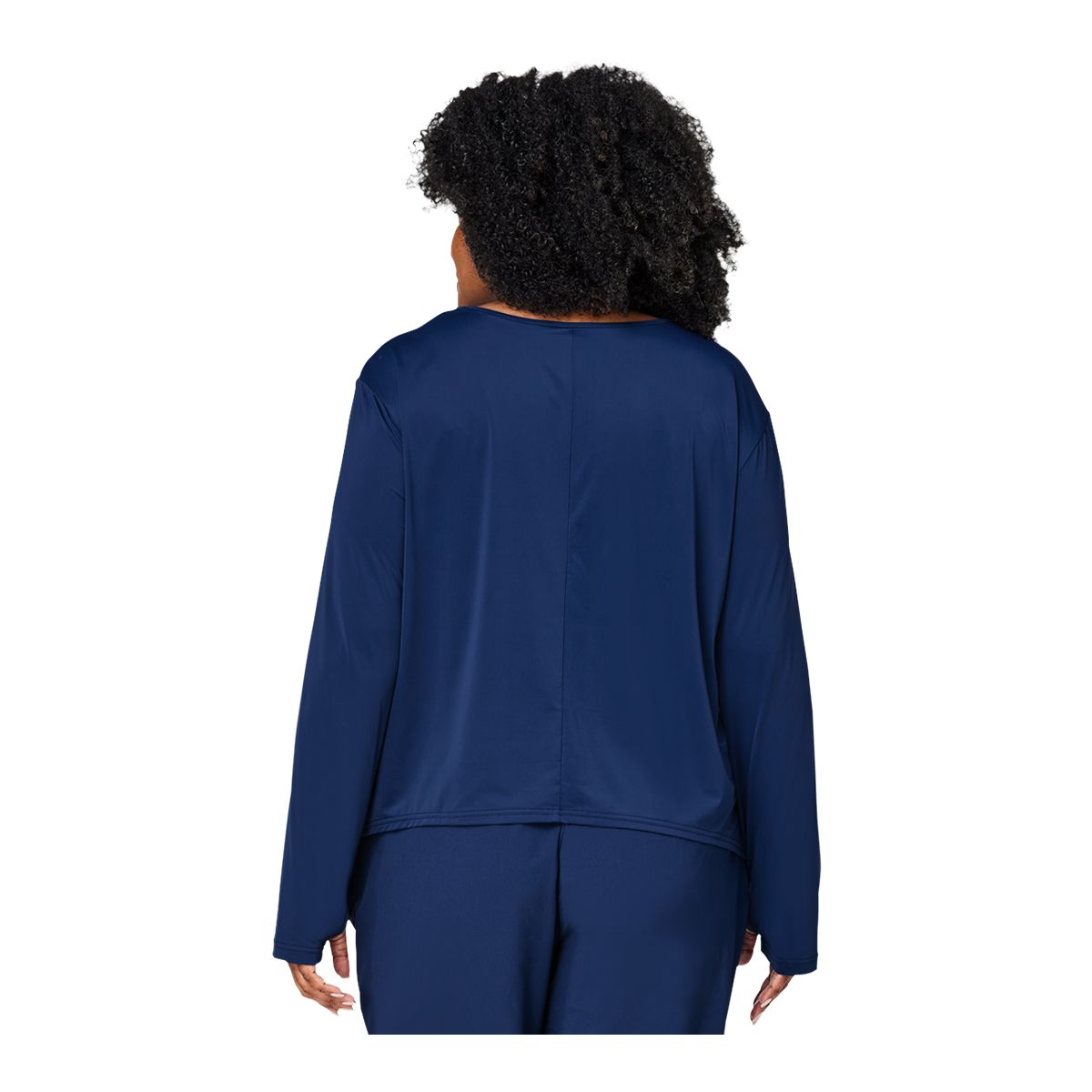 FWD Women's Plus Size Push Active Flow Long Sleeve Shirt