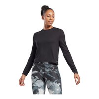 Reebok Women's Plus Size Activchill Dreamblend Long Sleeve T Shirt Front_Three_Fourths_Angled_Left