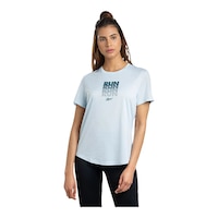Reebok Women's Run Graphic T Shirt Front_Angled_Left