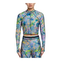 Nike Women's Crop Hydro Long Sleeve Rashguard Front_Flat